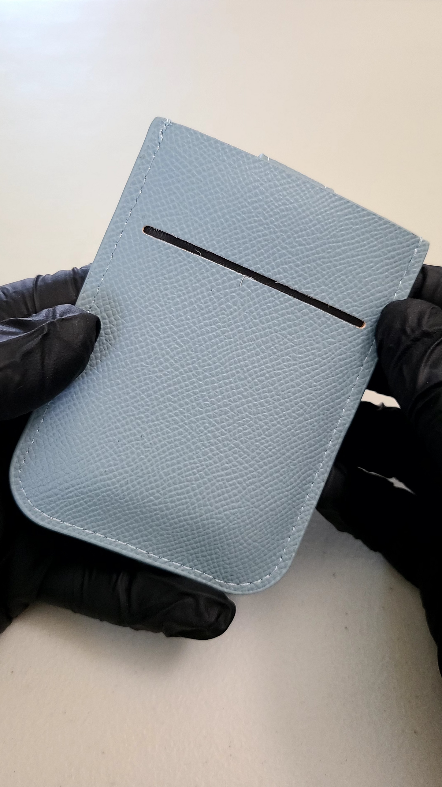 "Blue grey" Mini Card Holder