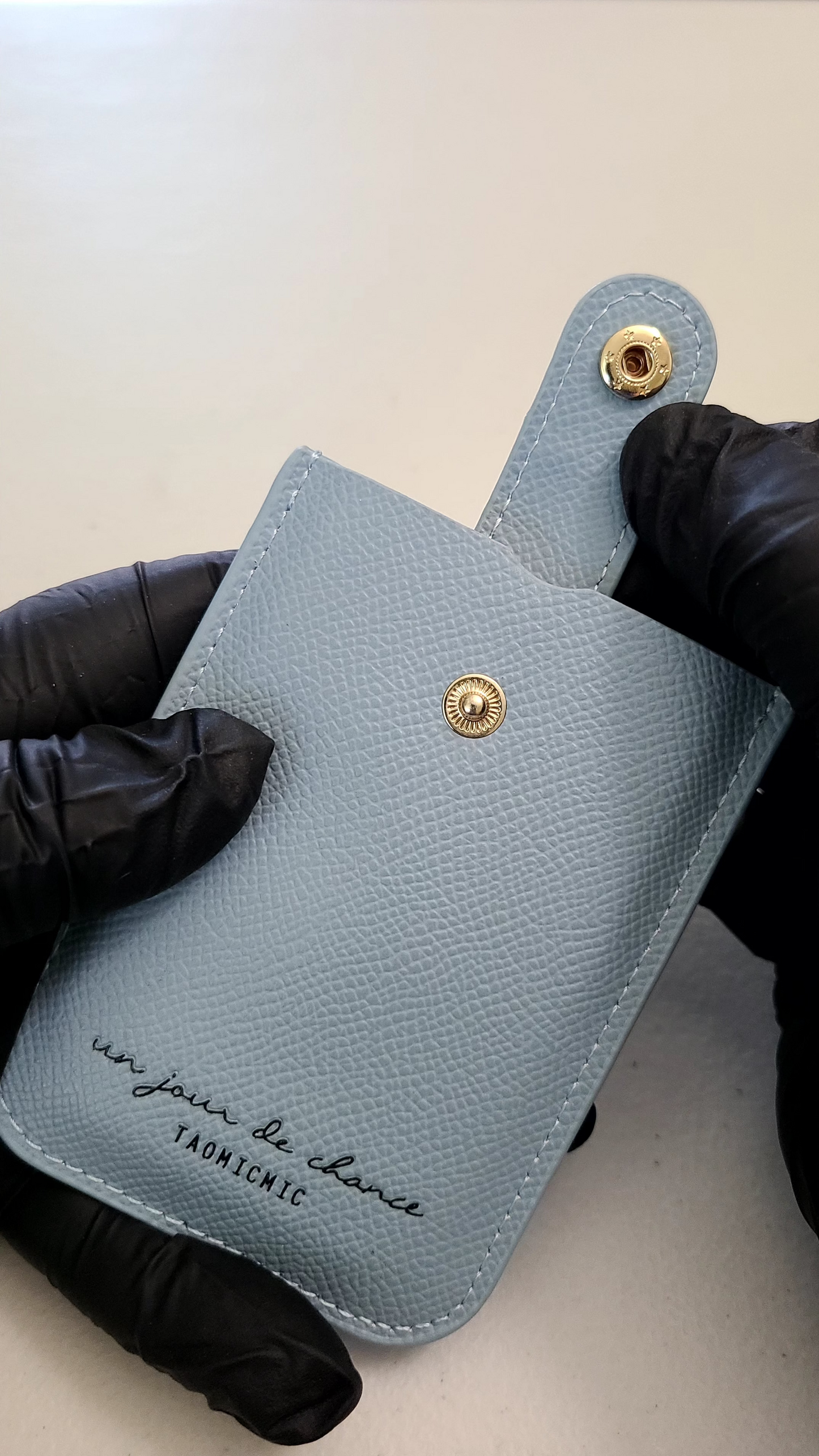 "Blue grey" Mini Card Holder
