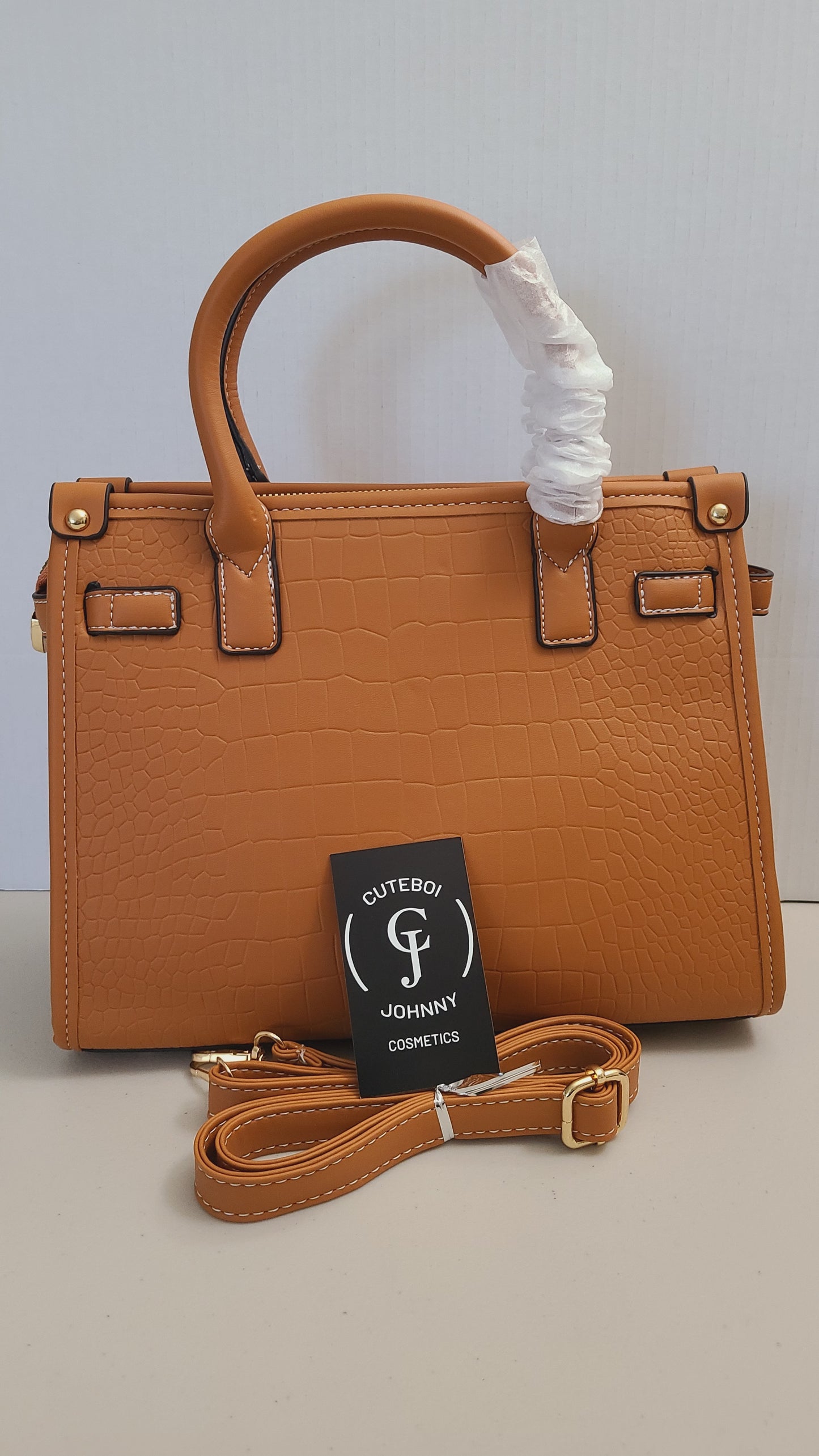 Turn lock Handbag Style #2 (Yellowish Brown)