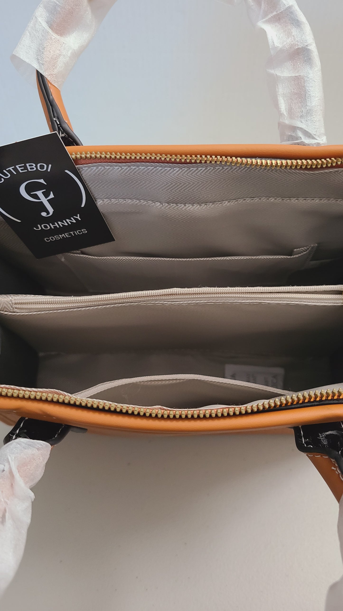 Turn lock Handbag Style #2 (Yellowish Brown)
