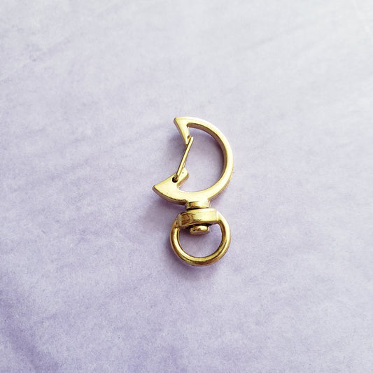 Moon Shaped Swivel Lobster Clasps (Bronze)