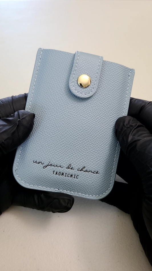 "Blue grey" Mini Card Holder