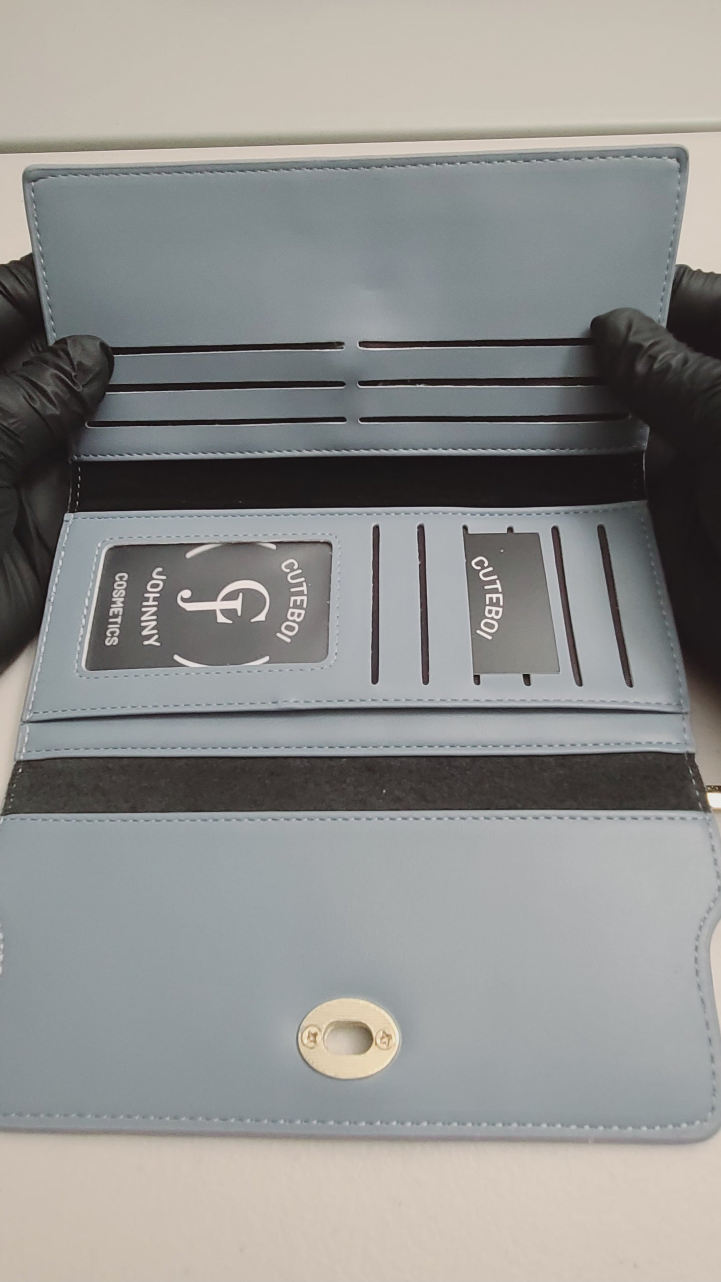 "Grey blue" Long Wallet