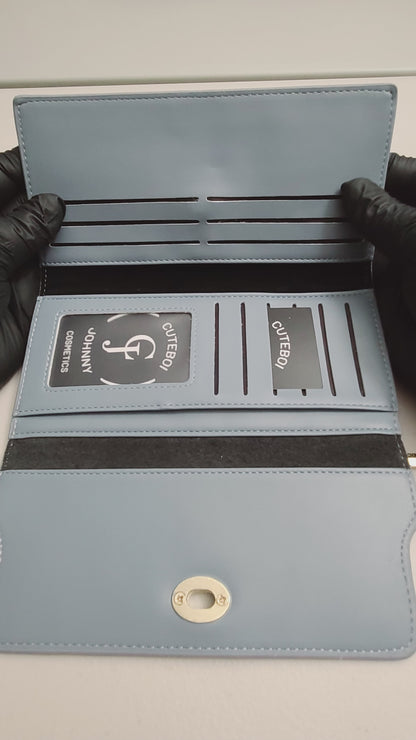 "Grey blue" Long Wallet