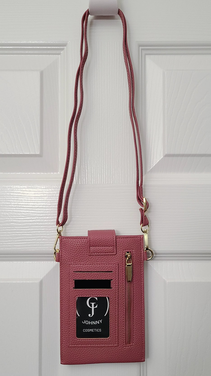 "Mauve pink" Cross Shoulder wallet