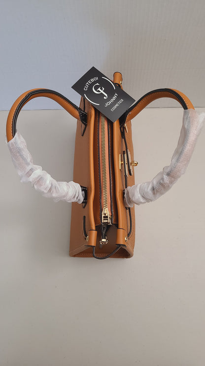 Turn lock Handbag Style #2 (Yellowish Brown)