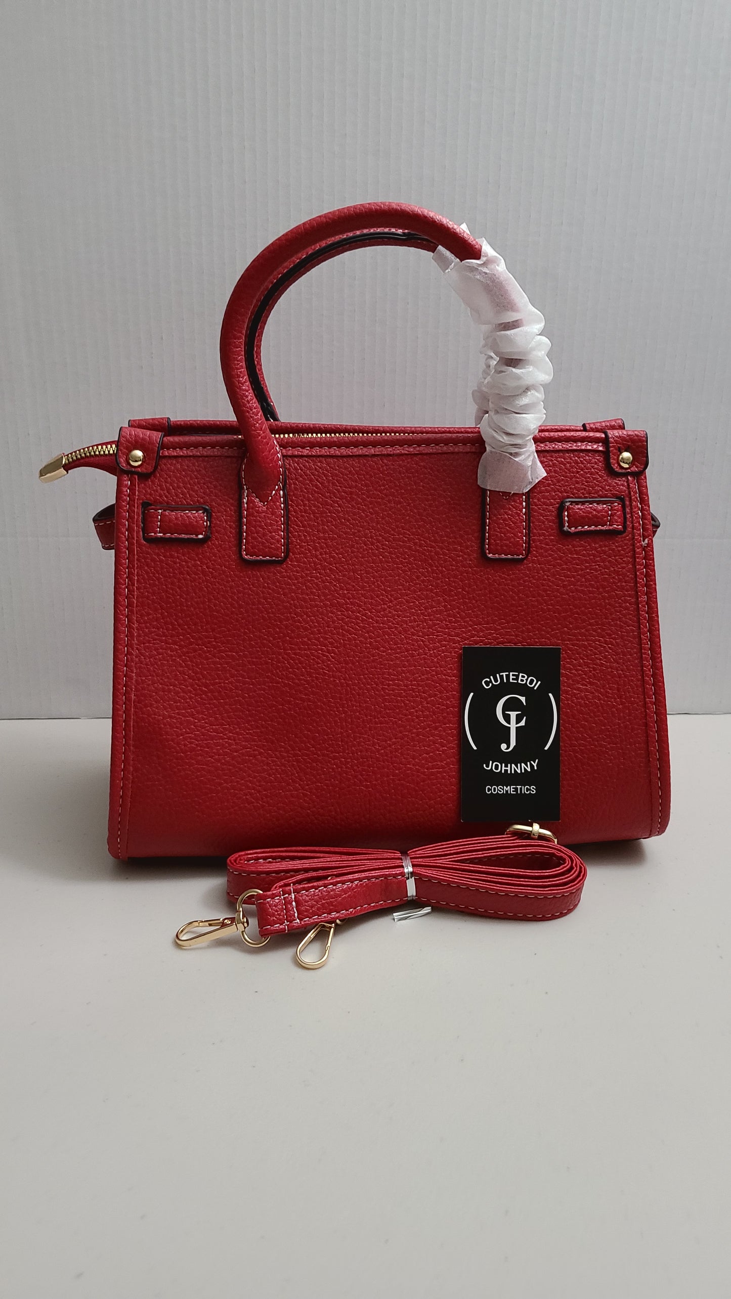 Turn lock Handbag Style #1 (Wine Red)