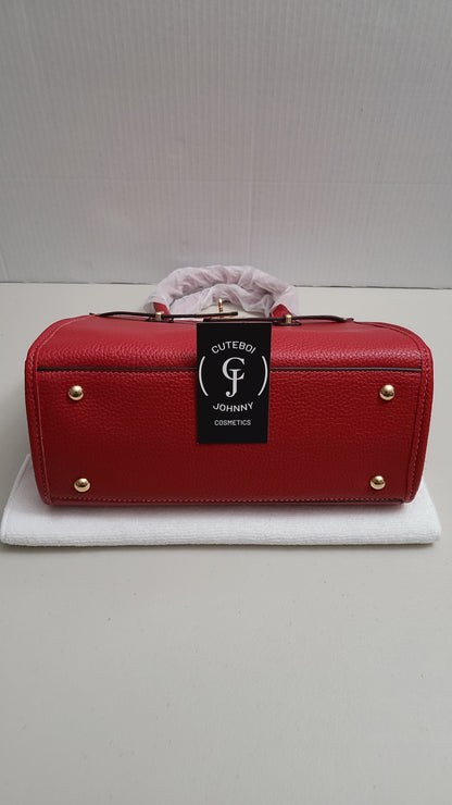 Turn lock Handbag Style #1 (Wine Red)
