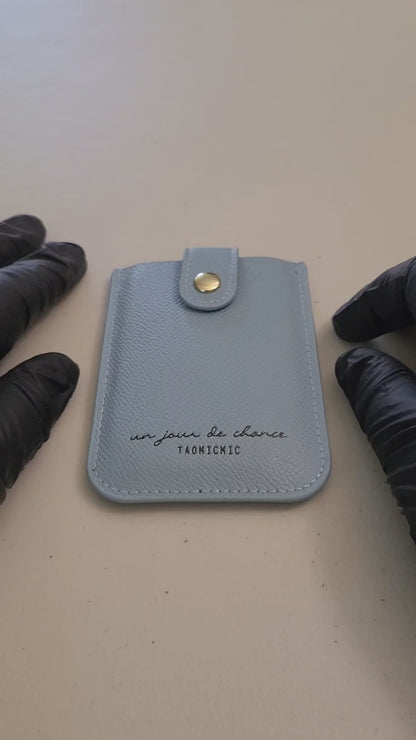"Blue grey" Mini Card Holder