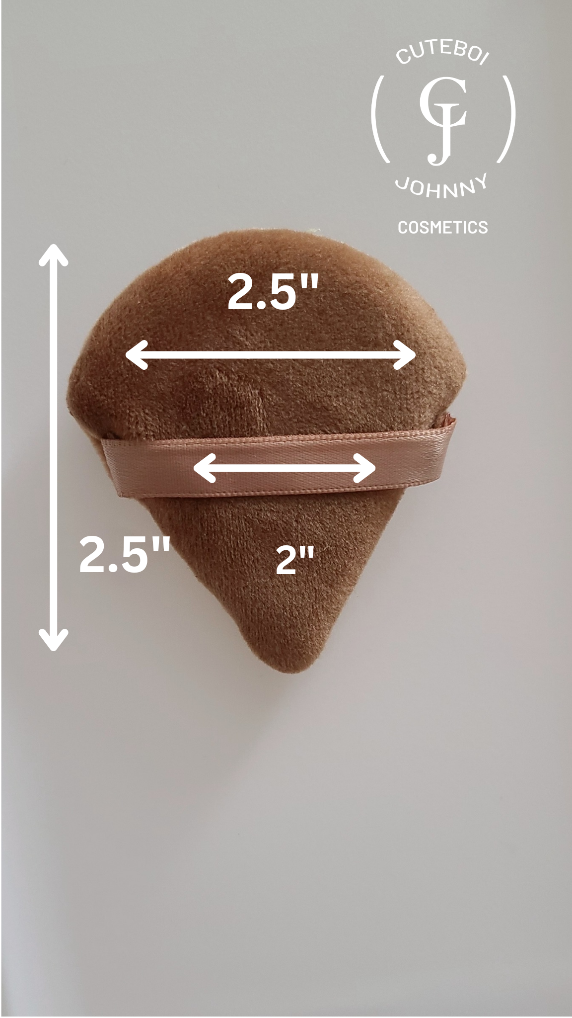 Brown Powder puff 1pc