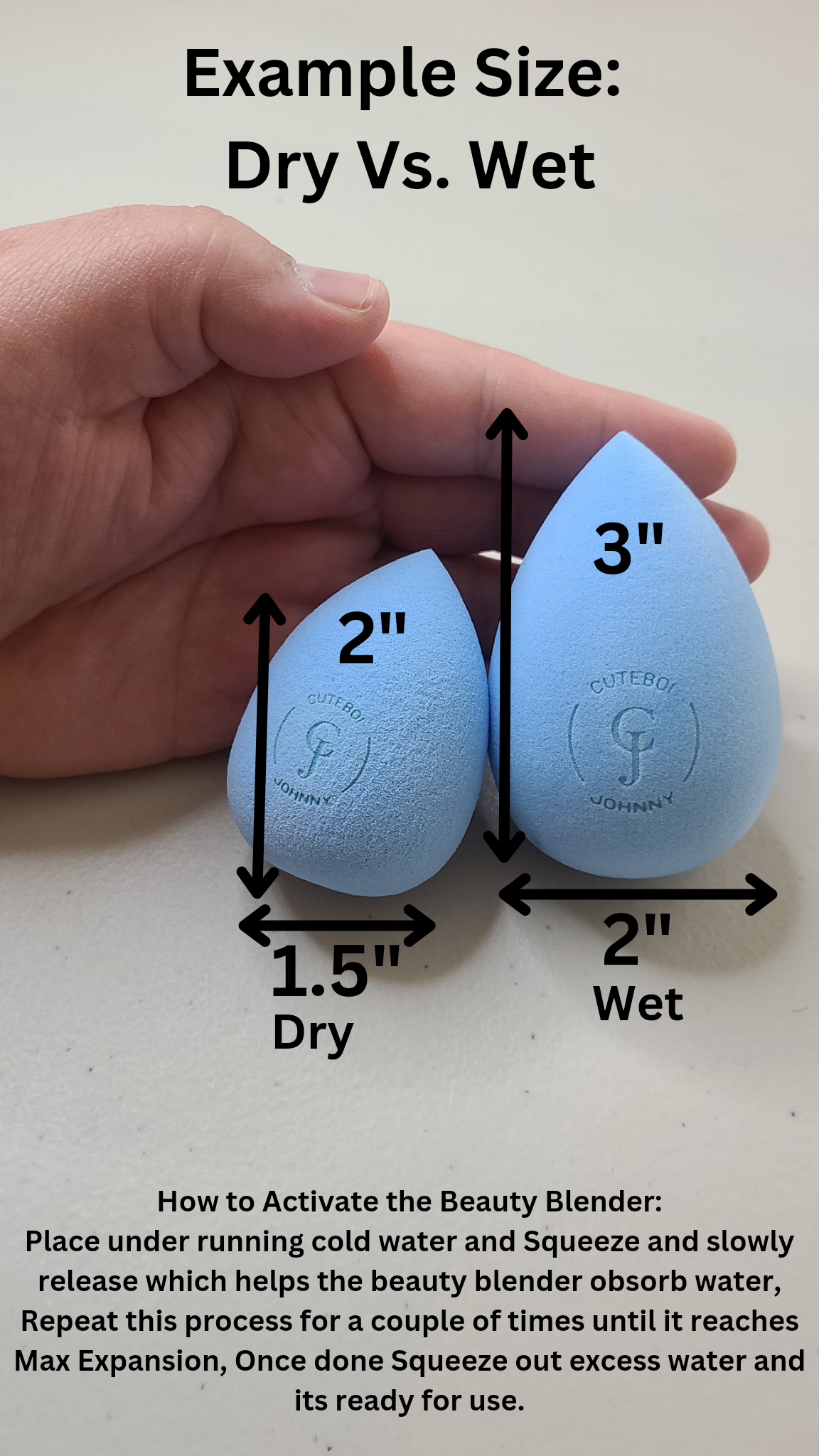 "Light Blue" Beauty Blender (1pc)